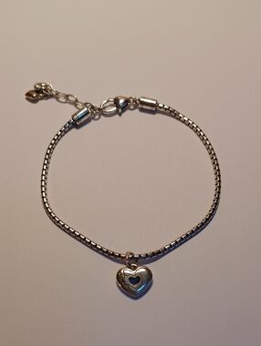 Brighton Double Heart Ankle Bracelet.